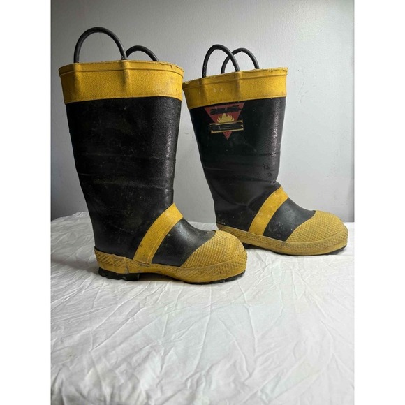 Servus Firebreaker mens Medium Fireman Boots size 8 - Picture 1 of 6